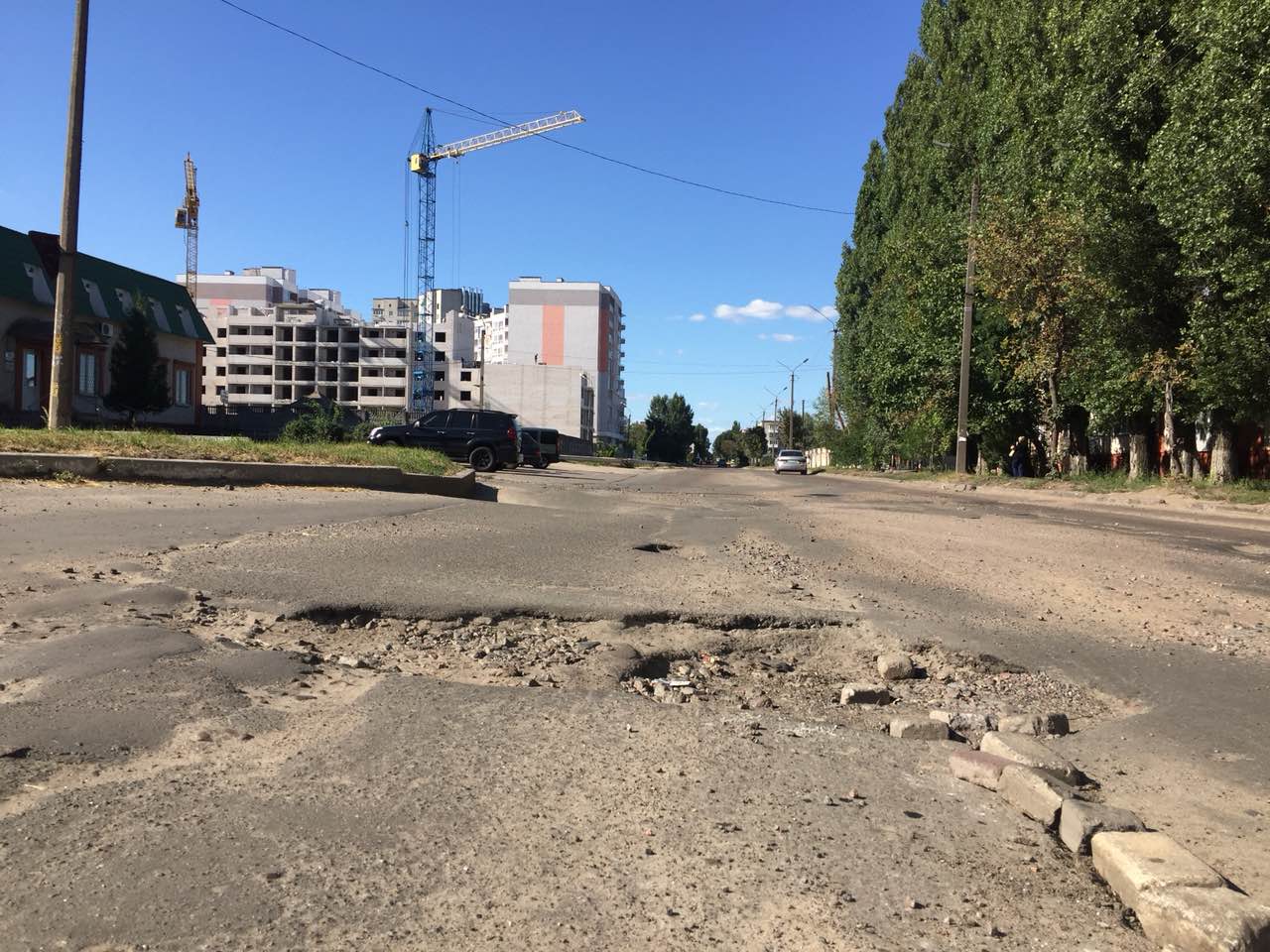 ZHabynskogo 2 - В Чернигове «Наш край» добился ремонта улицы Жабинского
