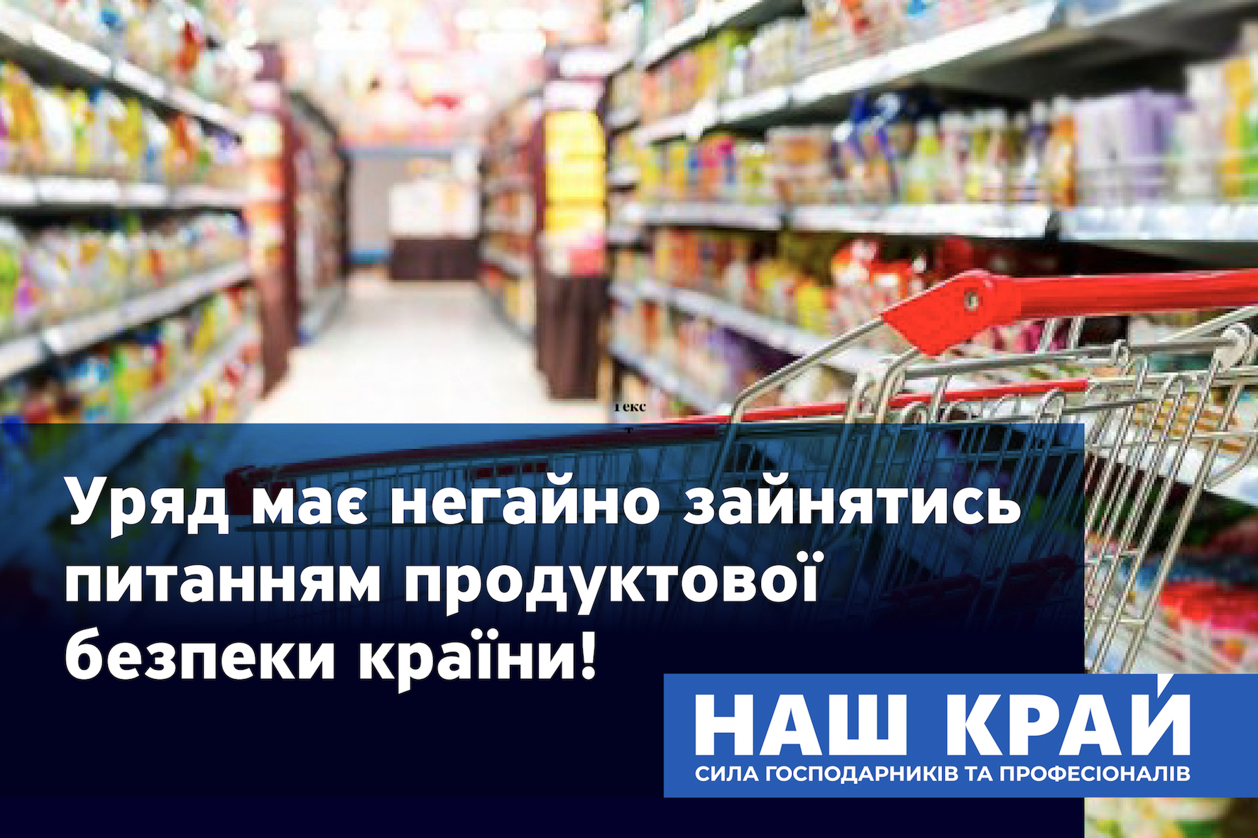 868 - Правительство должно немедленно заняться вопросом продовольственной безопасности страны, - «Наш край»